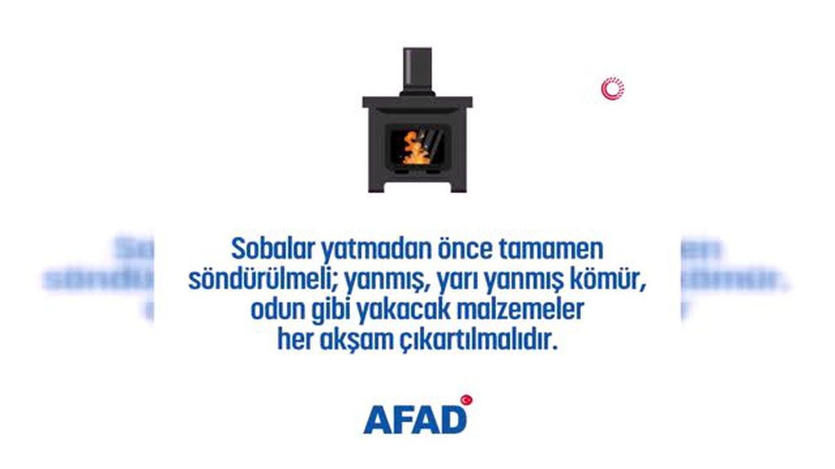 AFAD soba zehirlenmesinden korunmanın yollarını anlatan video yayınladı
