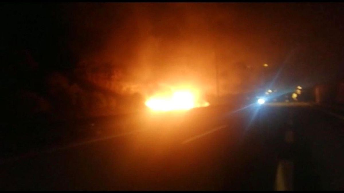 Kapıkule\'de sıvı yakıt yüklü tanker alev alev yandı