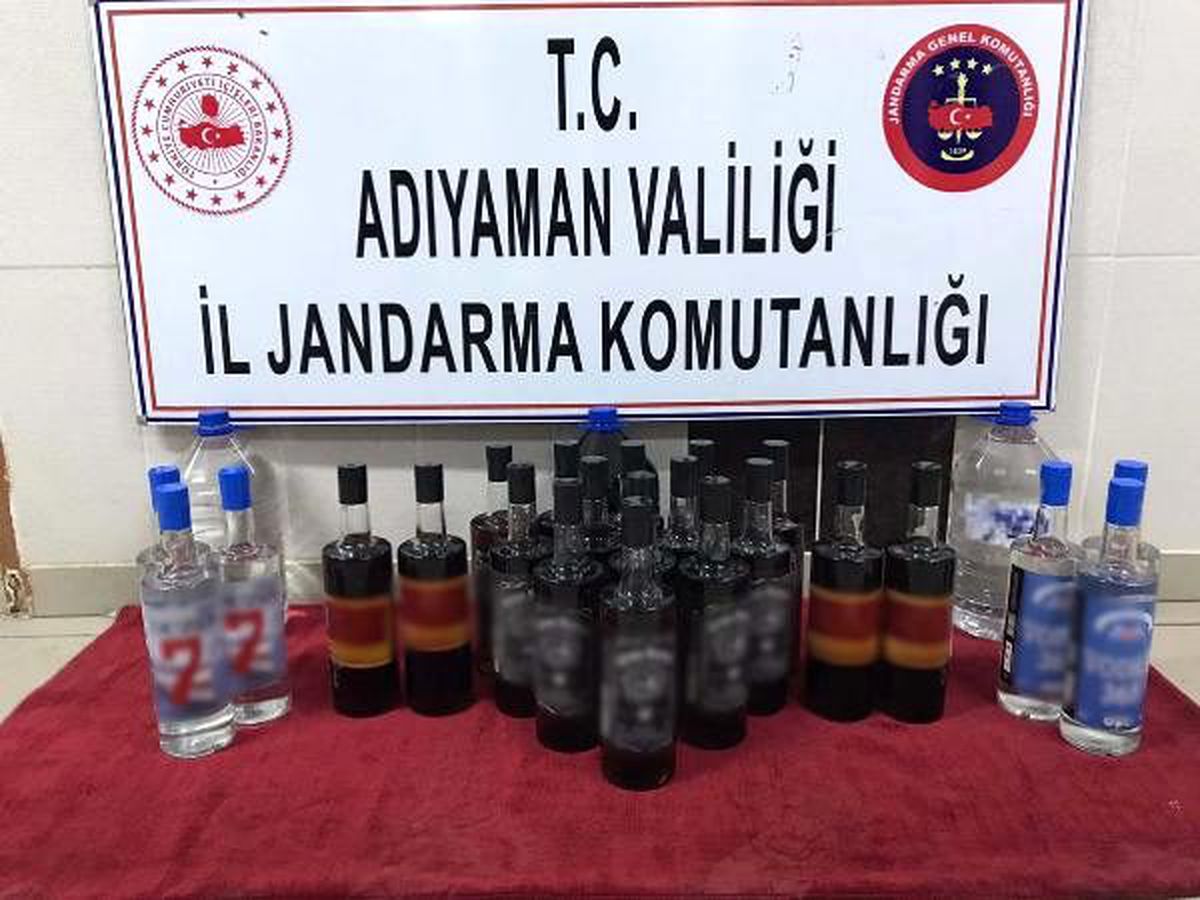 Adıyaman\'da sahte içkiye 2 gözaltı