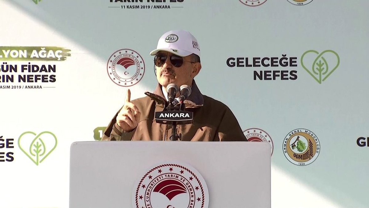 Bakan Pakdemirli: "13 sin futbol sahası kadar alana fidan dikiliyor"