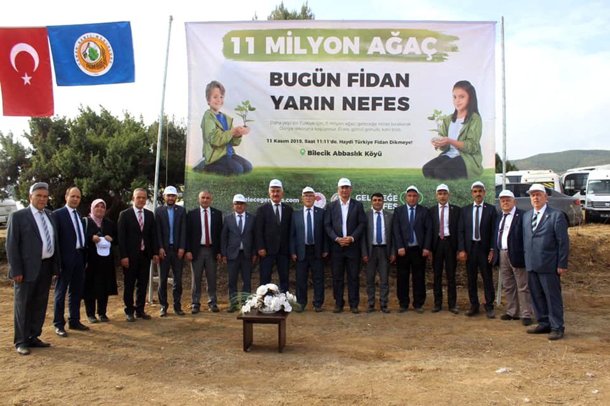 Bilecik\'te 32 bin 210 fidan toprakla buluştu
