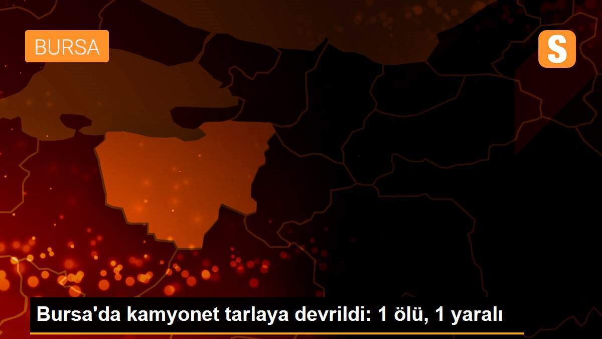 Bursa\'da kamyonet tarlaya devrildi: 1 ölü, 1 yaralı