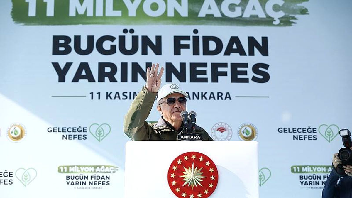Cumhurbaşkanı Erdoğan: \'Ağaç ve çevre hassasiyetimizi kimsenin terazisi ölçmeye yetmez\'
