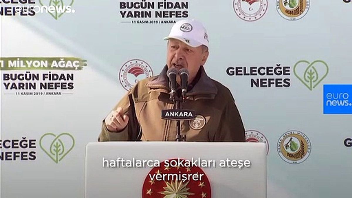 Cumhurbaşkanı Erdoğan: \'Ağaç ve çevre hassasiyetimizi kimsenin terazisi ölçmeye yetmez\'