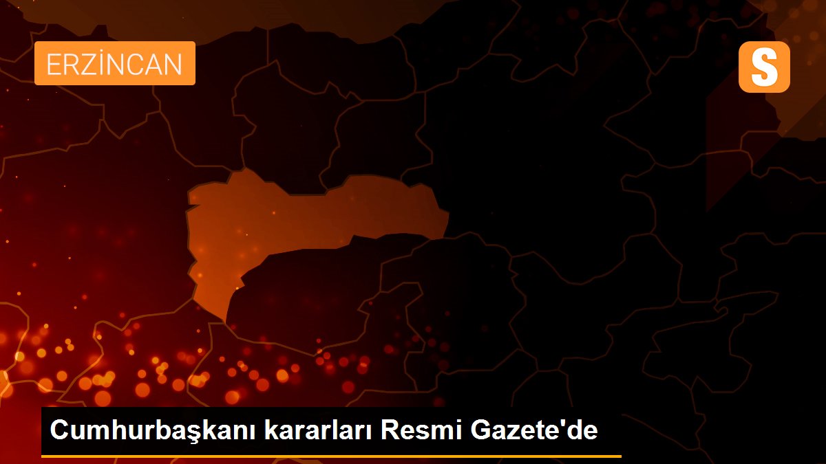 Cumhurbaşkanı kararları Resmi Gazete\'de