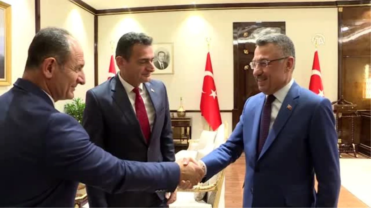 Cumhurbaşkanı Yardımcısı Oktay, KKTC Tarım ve Doğal Kaynaklar Bakanı Oğuz\'u kabul etti