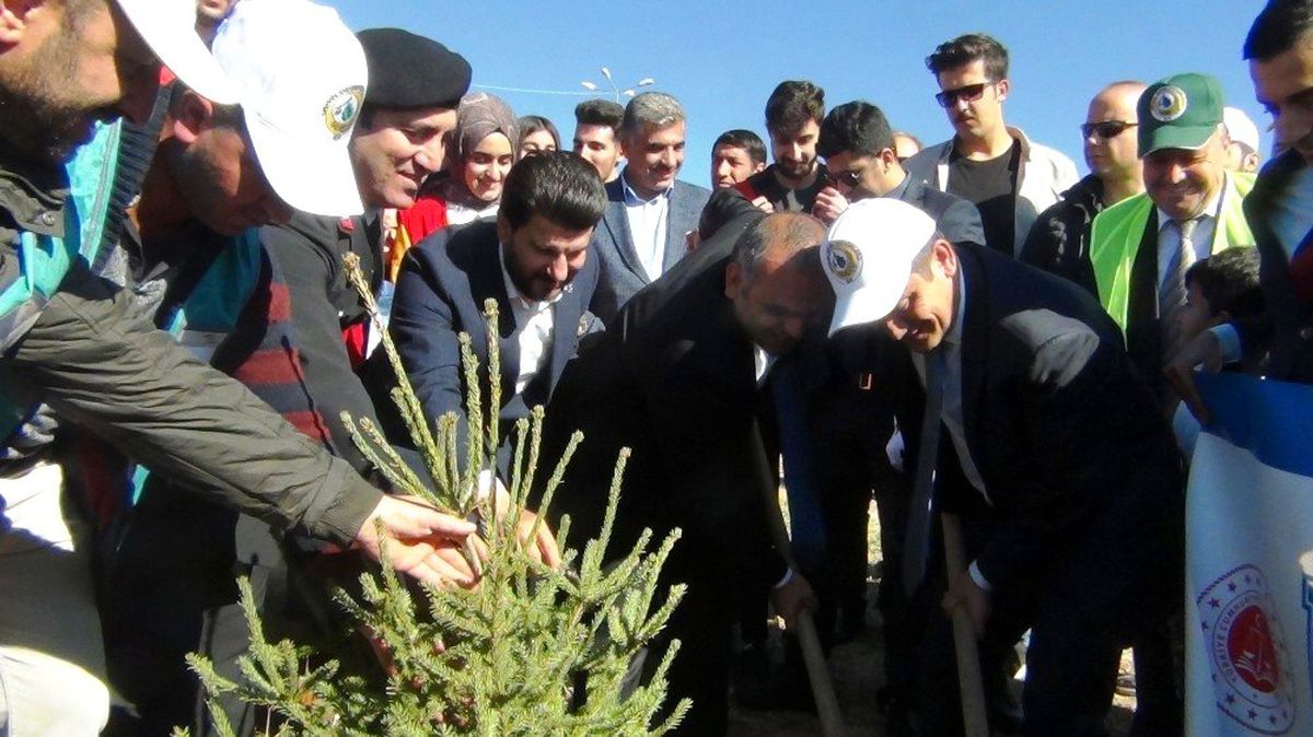 Erciş\'te 5 bin fidan toprakla buluşturuldu