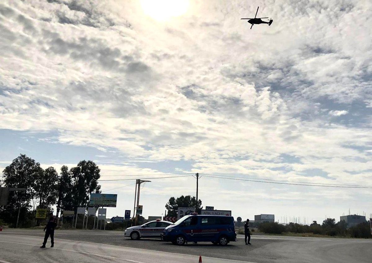 Jandarma\'dan helikopterli trafik denetimi