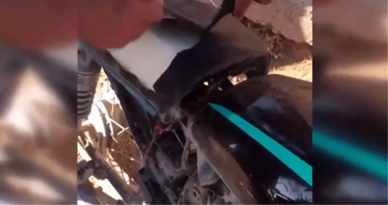 Barış Pınarı Harekatı bölgesinde teröristlerin EYP ile tuzakladığı motosiklet etkisiz hale getirildi