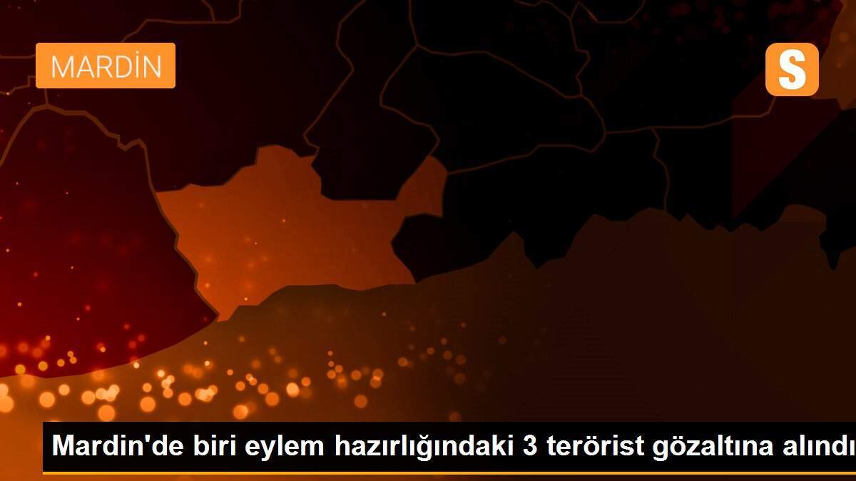 Mardin\'de biri eylem hazırlığındaki 3 terörist gözaltına alındı