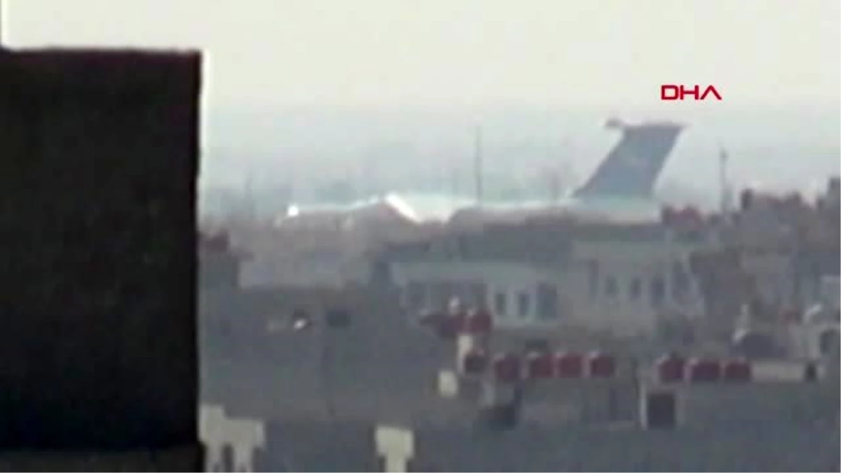 Mardin kamışlı\'daki rus uçağı hareketliliği, nusaybin\'den görüntülendi