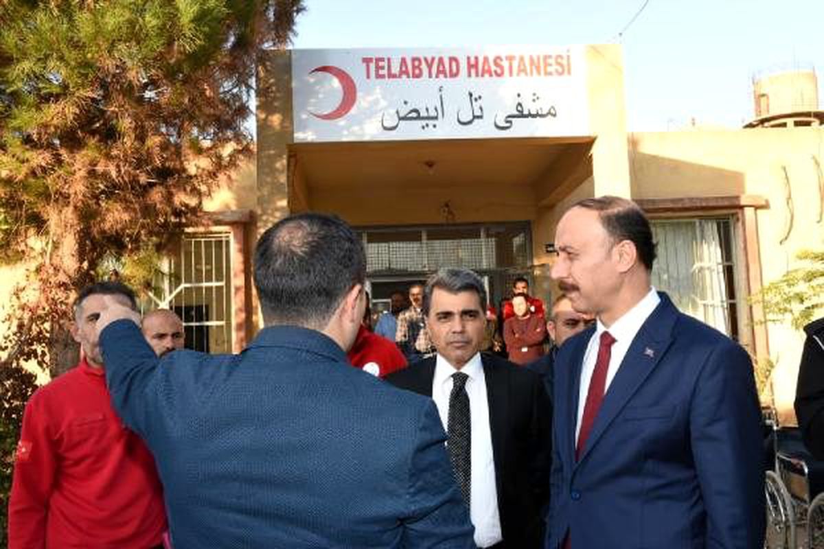 Vali Erin\'den PKK/YPG\'nin karargah olarak kullandığı hastaneye ziyaret