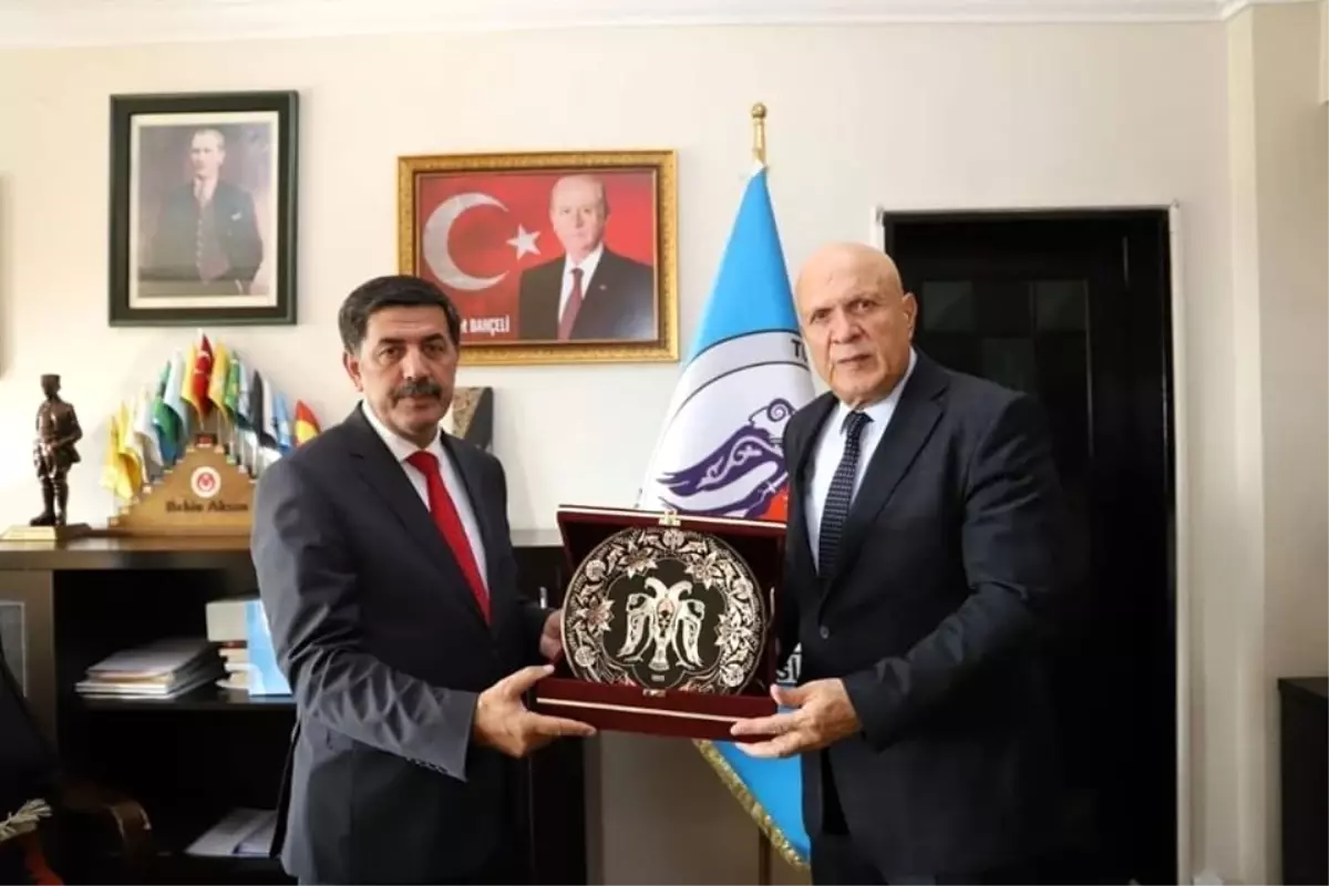 Başkan Pekmezci'den Aksun'a ziyaret