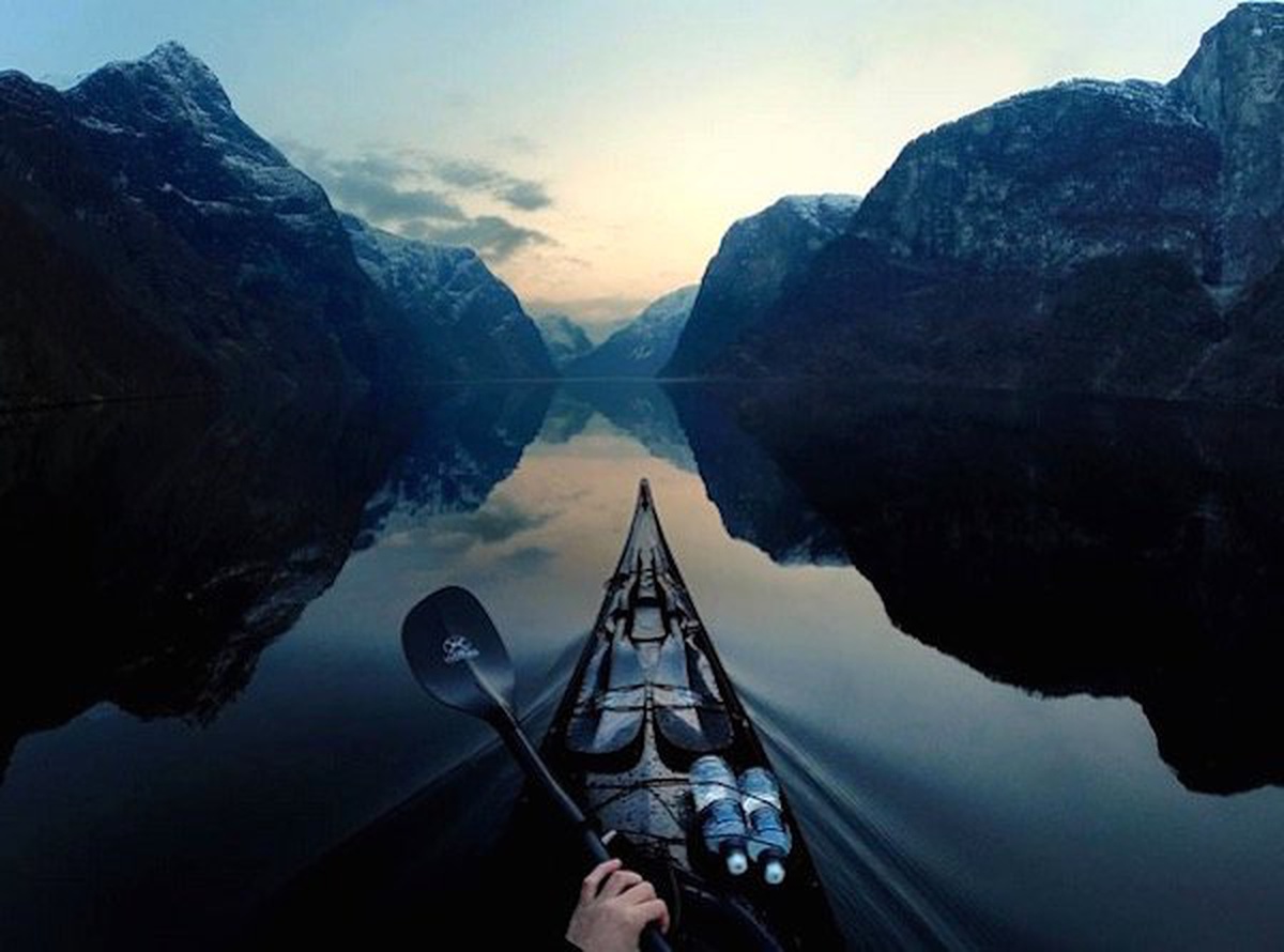 Kanoyla Gezen Bir Gezgin Tarafından Çekilmiş Harika Norveç Fotoğrafları