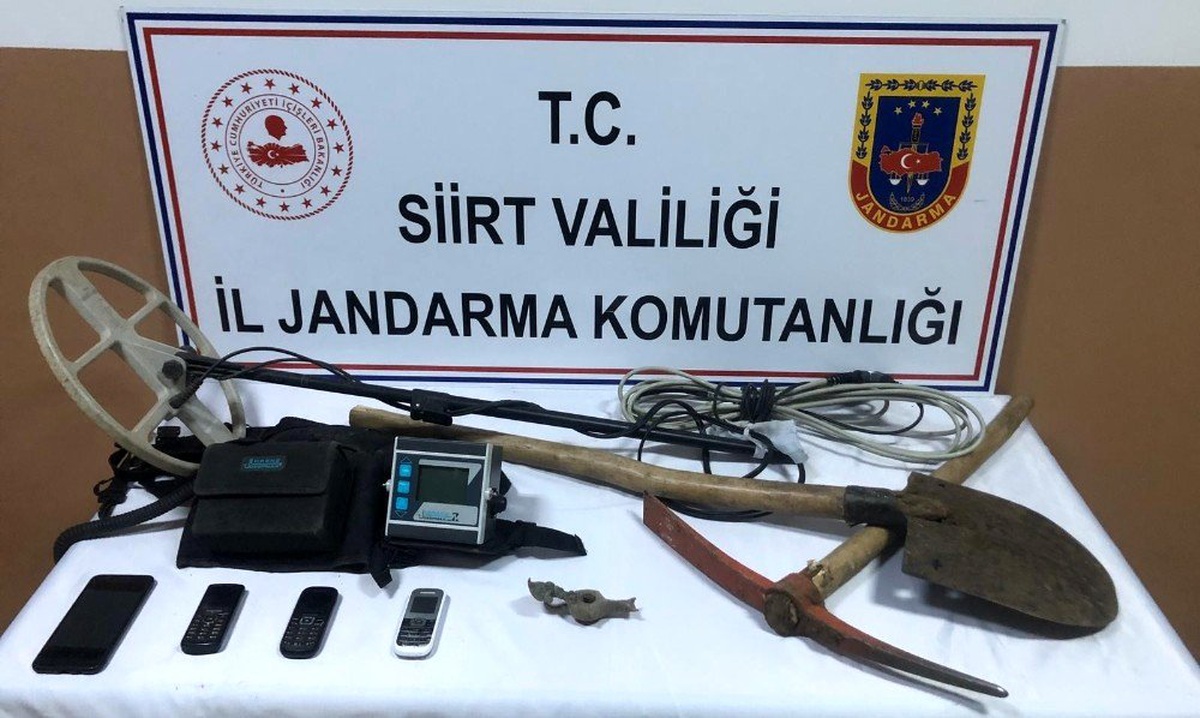 Siirt'te sit alanda izinsiz kazı yapan 5 kişi yakalandı