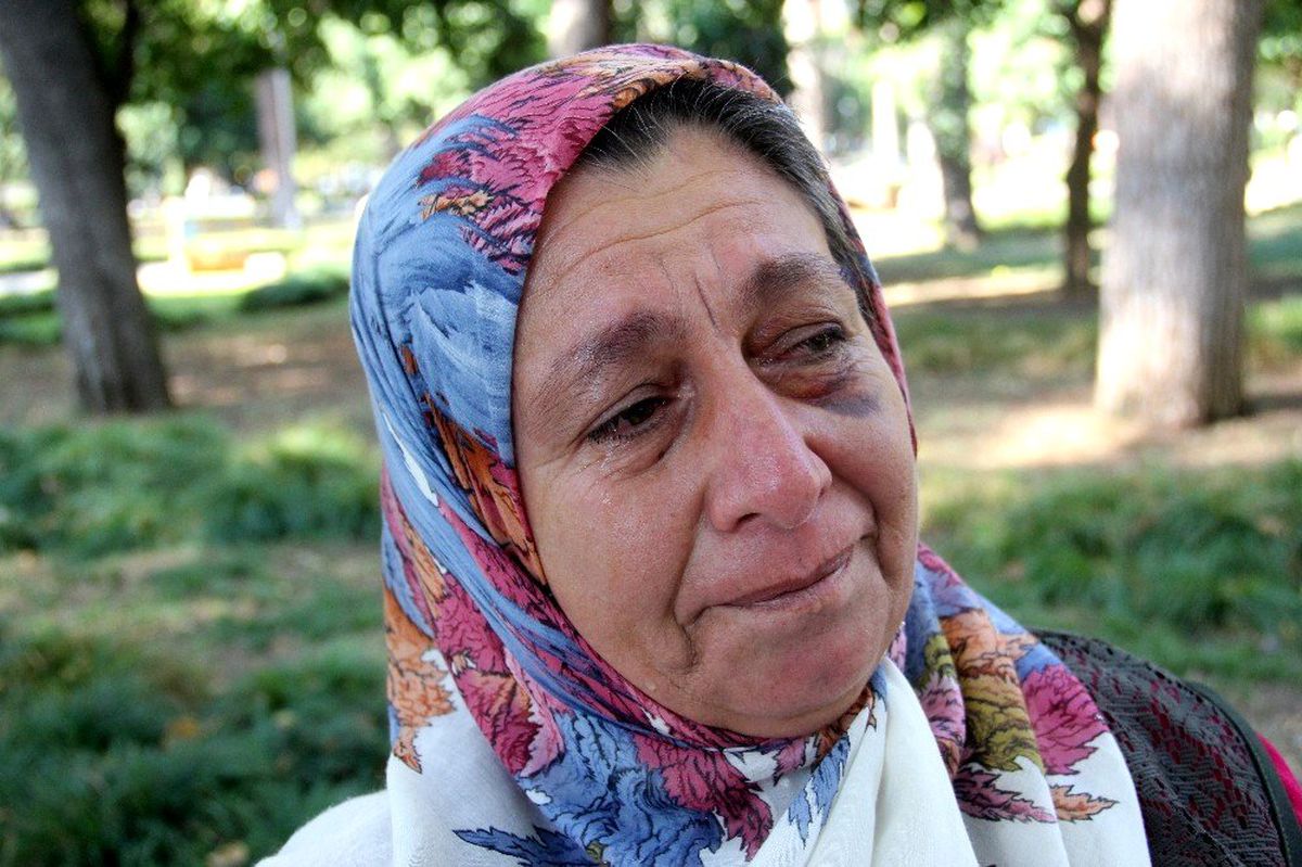 \'Su\'dan sebeple dövülen kadının gözyaşları