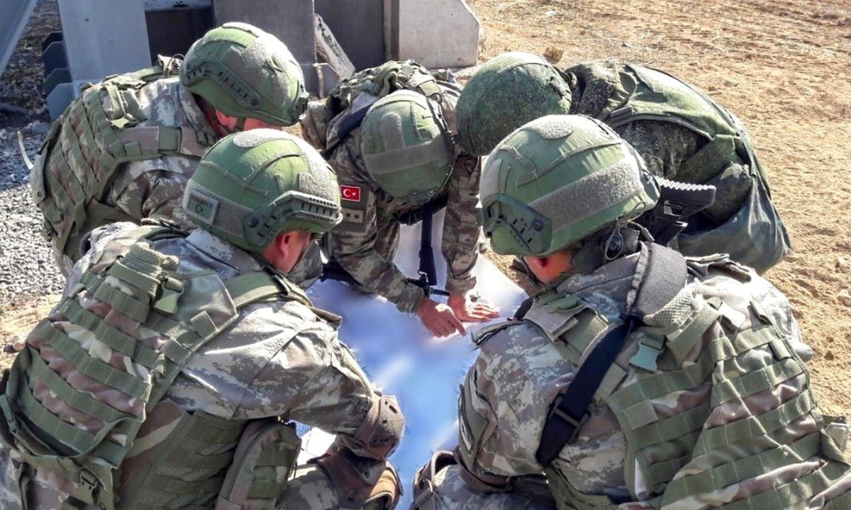 Türk ve Rus askerlerinin beşinci ortak kara devriyesi tamamlandı