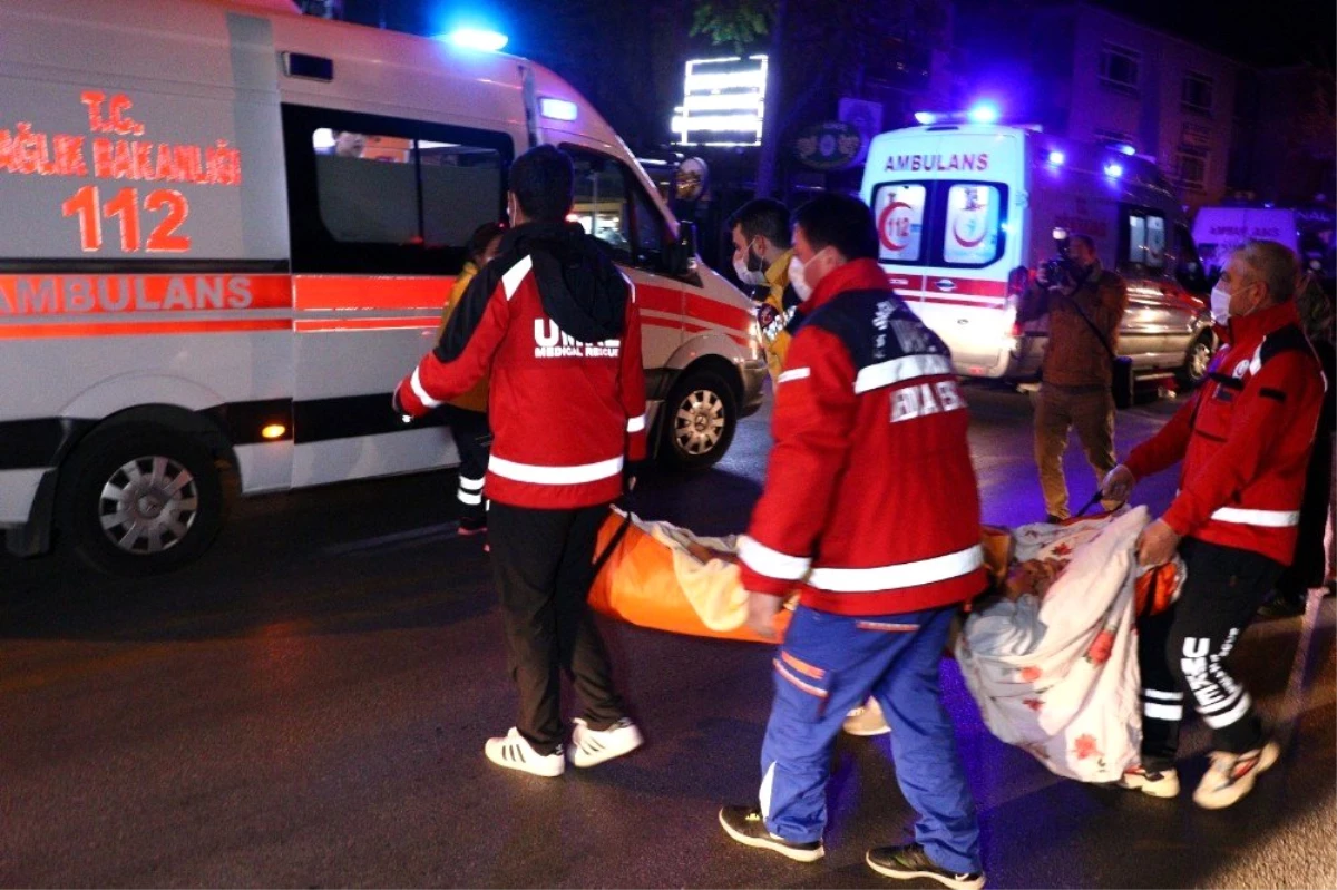 Başkent\'te alevlerin arasında kalan kadın balkondan atladı: 1 yaralı