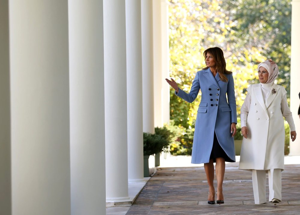 Emine Erdoğan, Melania Trump ile bir araya geldi