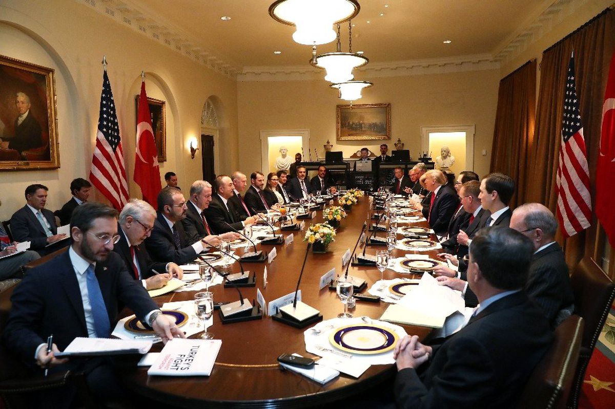 Erdoğan ve Trump çalışma yemeğinde