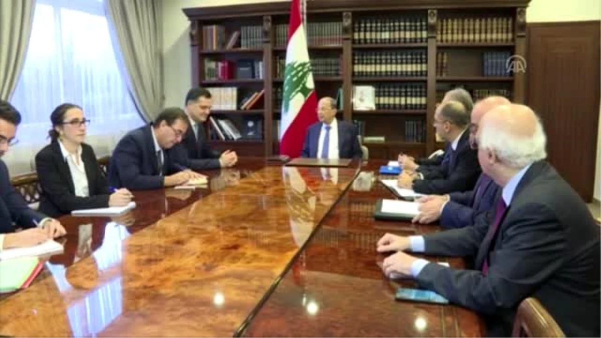 Lübnan Cumhurbaşkanı Avn, Fransız heyeti kabul etti