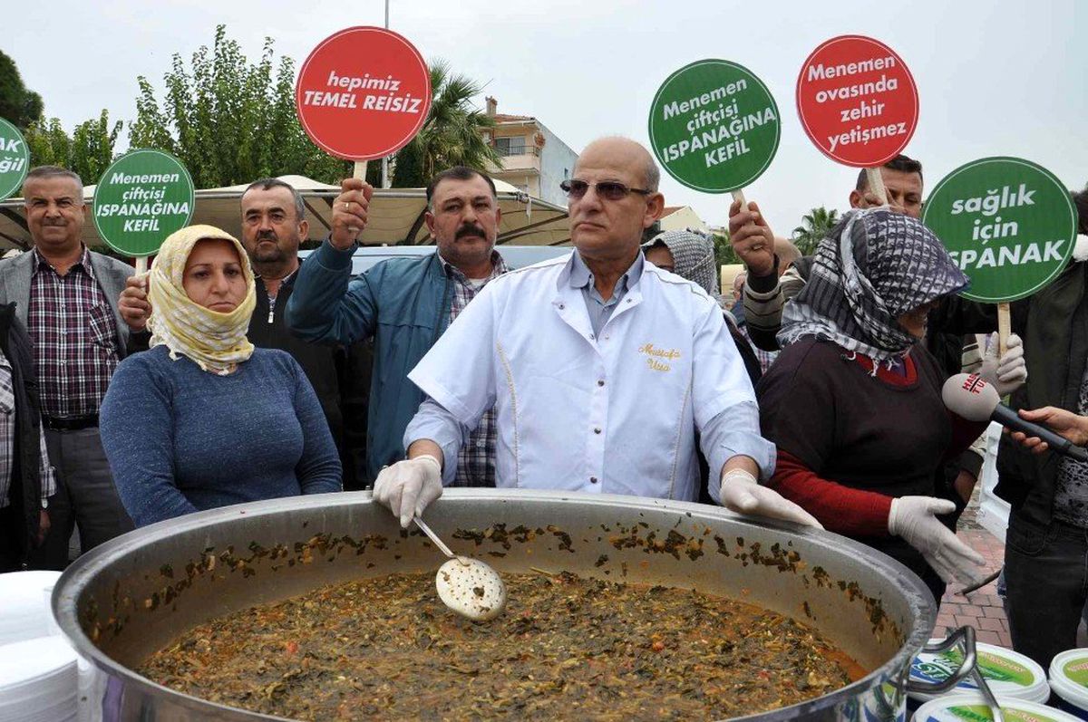 Menemenliler ıspanağa sahip çıktı