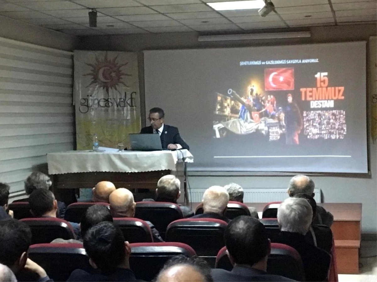 Prof. Dr. Ahmet Beşe, Güneş Vakfı\'nda "Türk-Amerikan İlişkileri ve günümüze yansımaları"nı anlattı