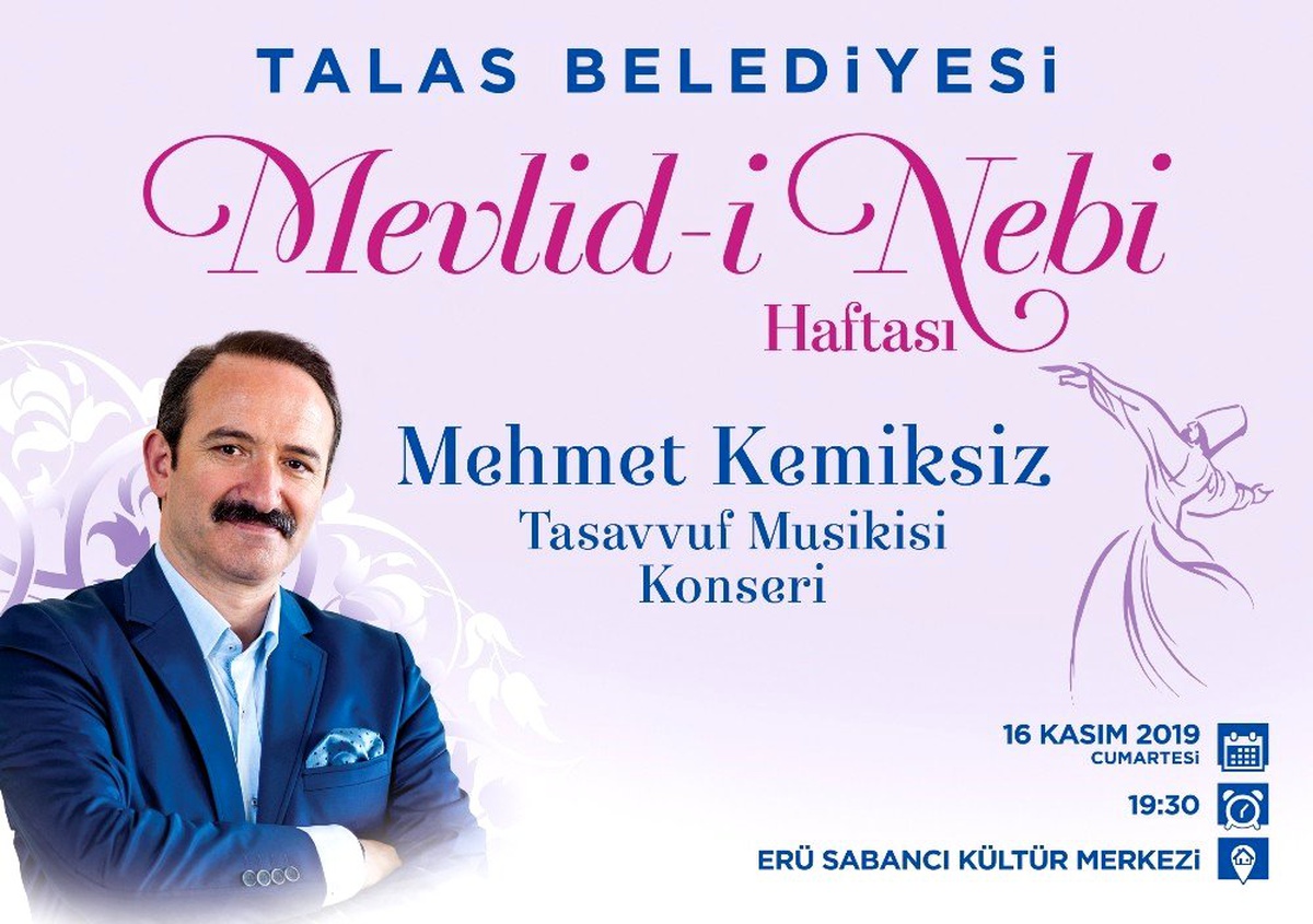 Talas Belediyesi\'nden Mevlid-i Nebi Konseri