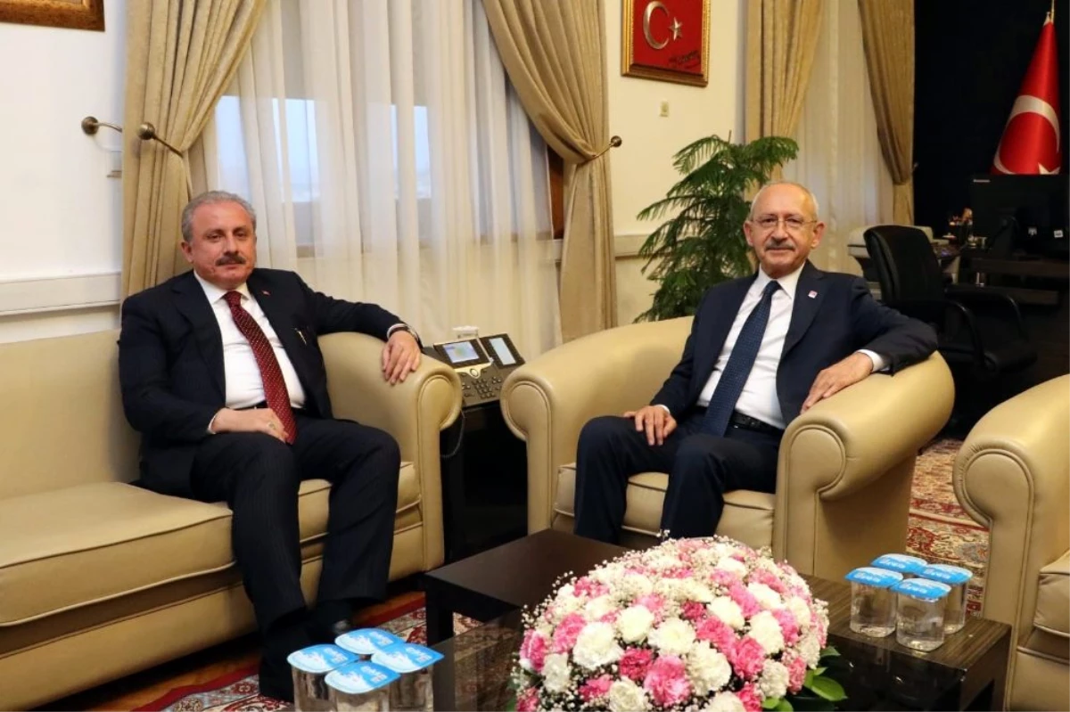 TBMM Başkanı Şentop, CHP Genel Başkanı Kılıçdaroğlu ile görüştü