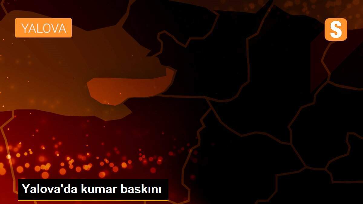 Yalova\'da kumar baskını