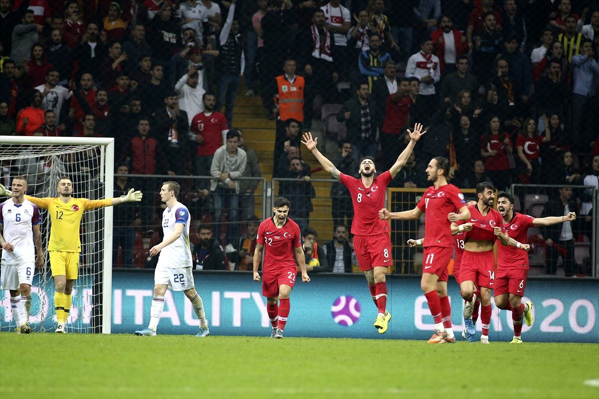 A Milli Futbol Takımı, 2020 Avrupa Şampiyonası Elemeleri H Grubu 9. hafta maçında İzlanda ile 0-0...