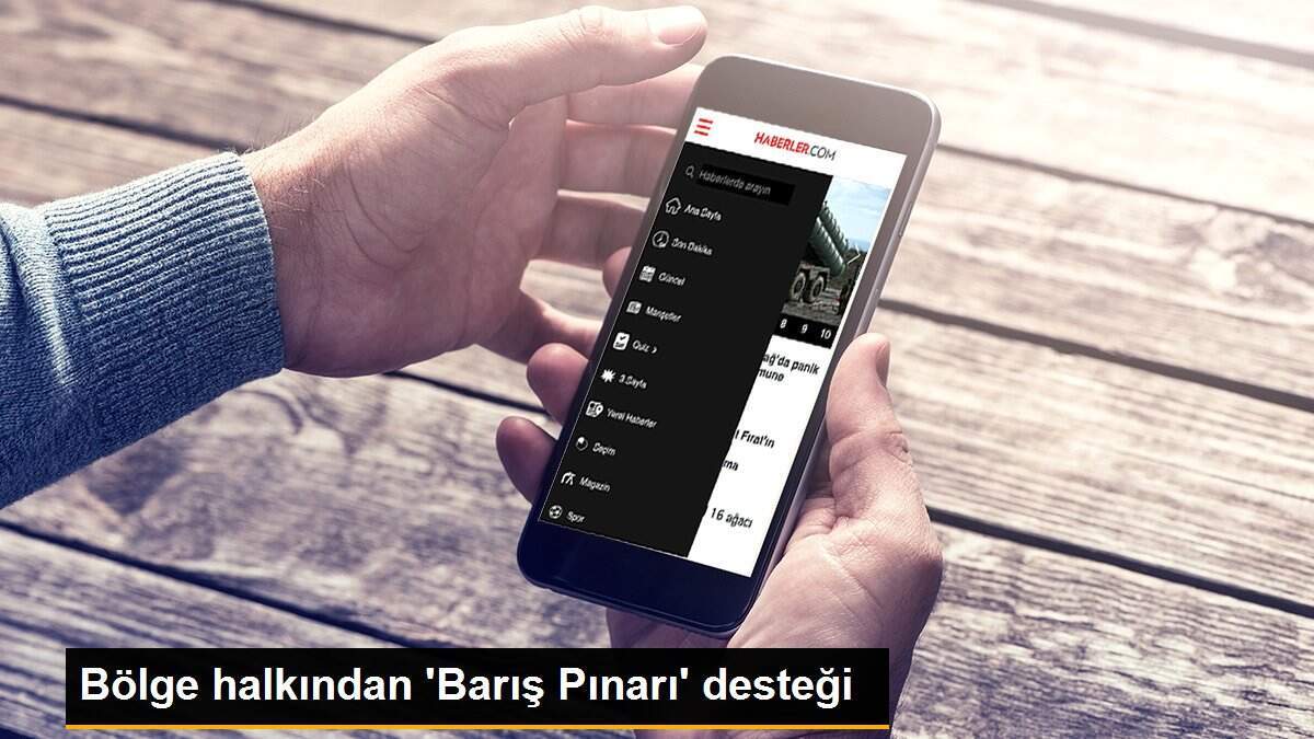 Bölge halkından \'Barış Pınarı\' desteği
