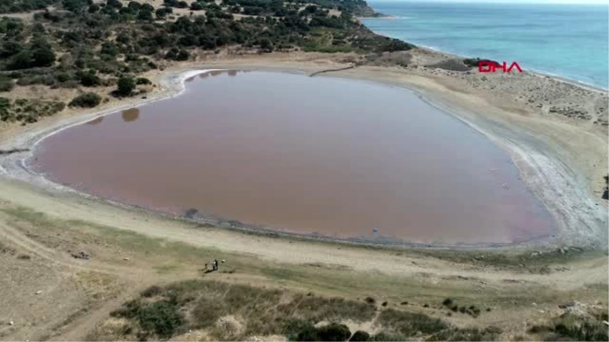 Çanakkale kalp şeklindeki \'pembe göl\' turizme kazandırılacak )