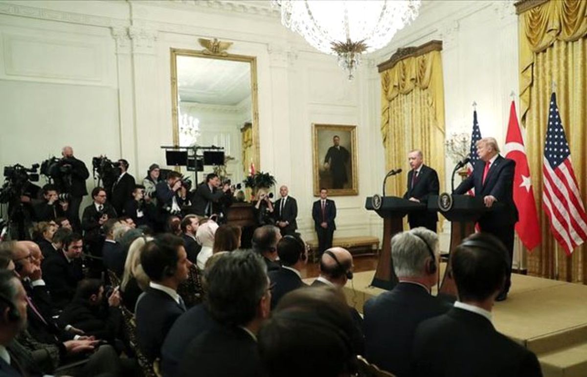 Erdoğan ve Trump açıklama yapıyor