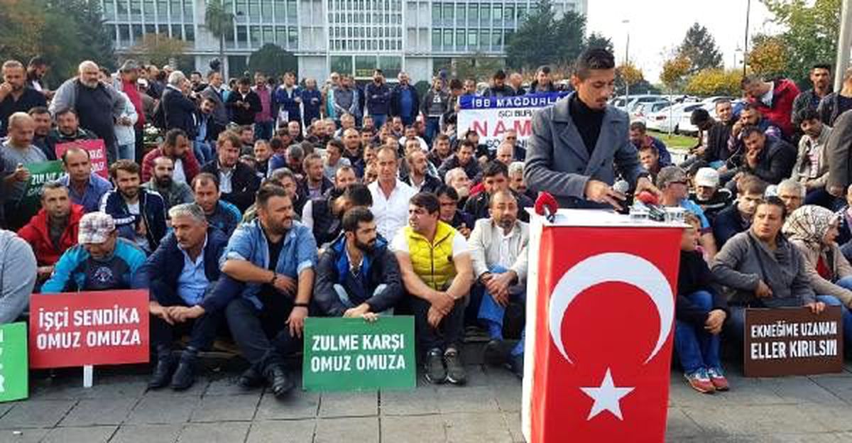 İBB\'de işten çıkarılan işçiler toplantı öncesi meclis üyelerine seslendi