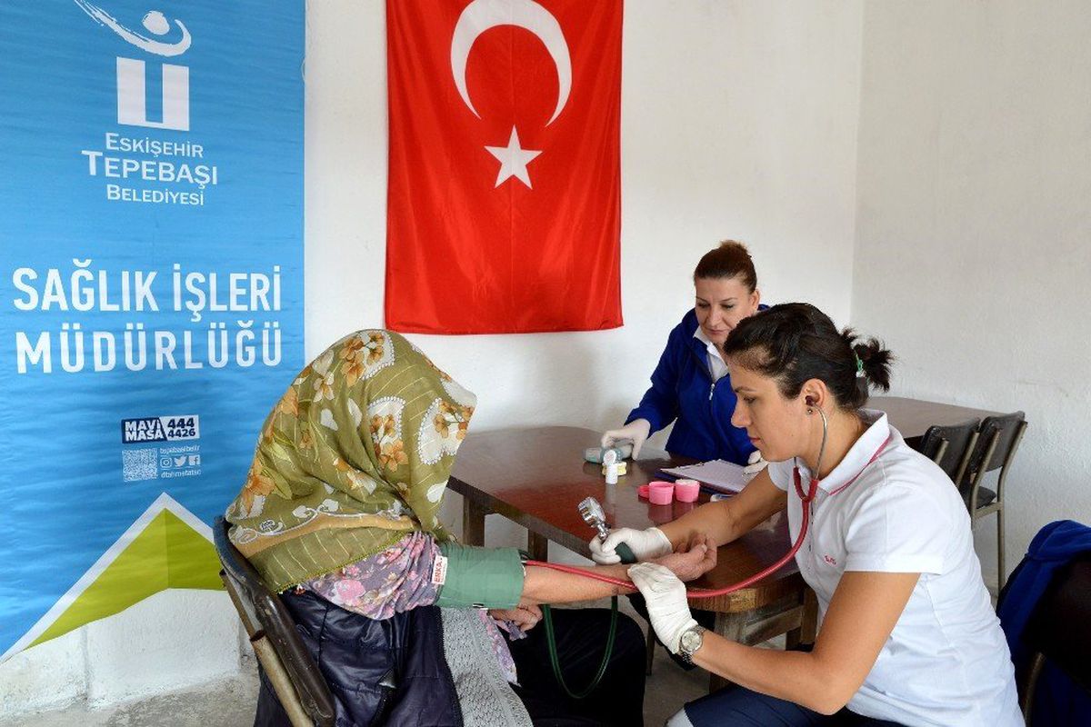 Tepebaşı kırsalında sağlık taraması