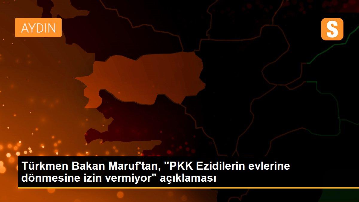 Türkmen Bakan Maruf\'tan, "PKK Ezidilerin evlerine dönmesine izin vermiyor" açıklaması