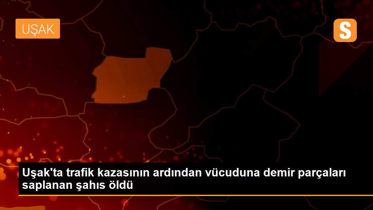 Uşak\'ta trafik kazasının ardından vücuduna demir parçaları saplanan şahıs öldü
