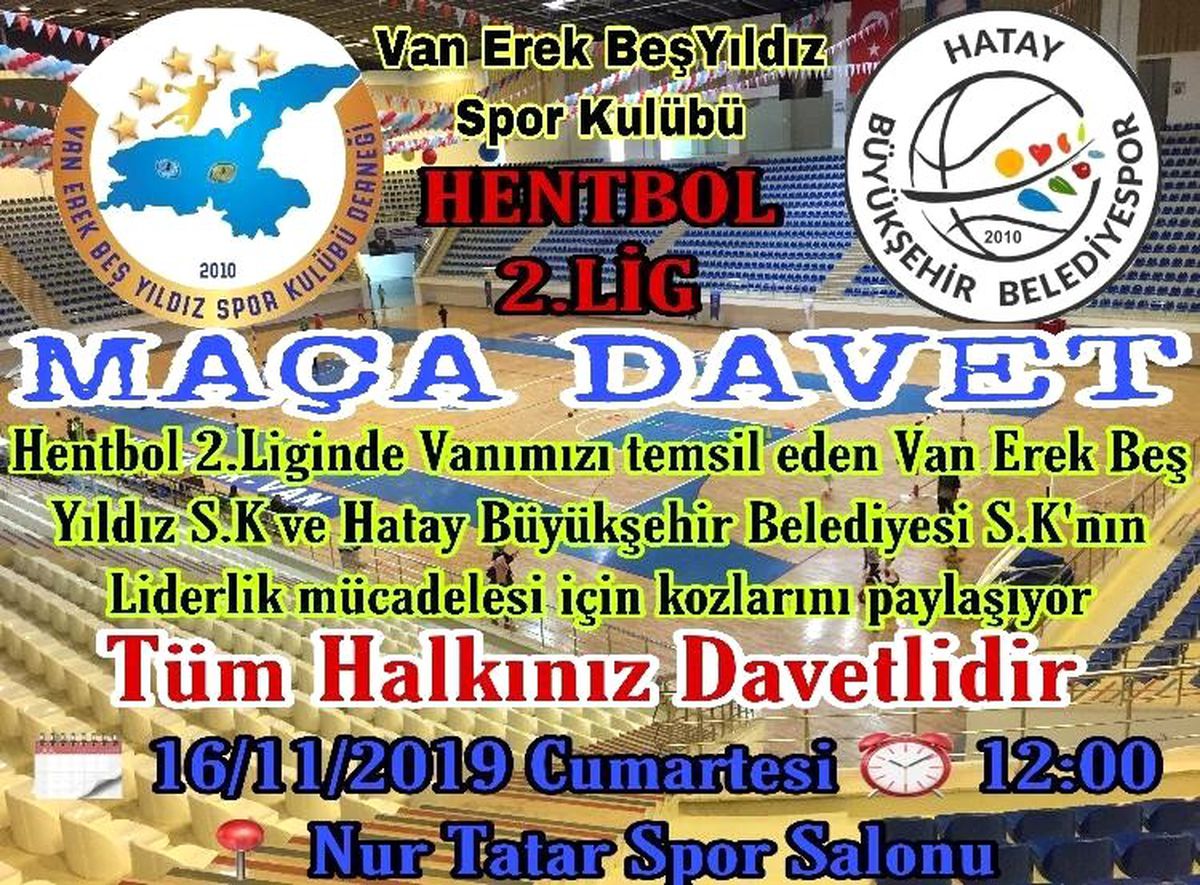 Van Erek Beş Yıldız SK maçına davet