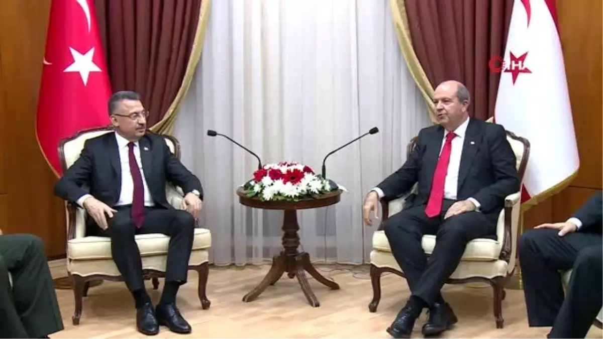 Akıncı, Cumhurbaşkanı Yardımcısı Oktay başkanlığındaki heyeti kabul etti