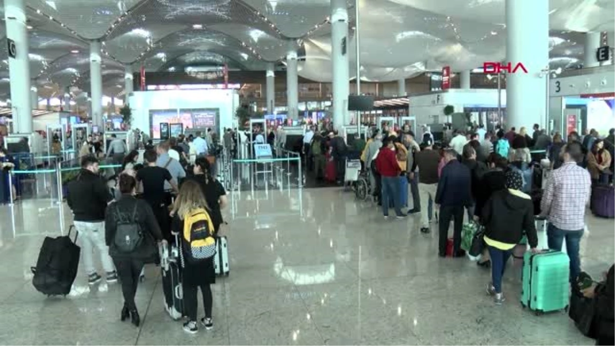 İstanbul havalimanı\'nda "ara tatil" hareketliliği