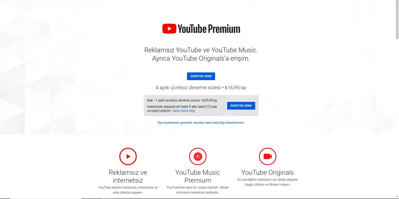 Merakla Beklenen YouTube Servisi YouTube Premium Türkiye\'de Kullanıma Sunuldu