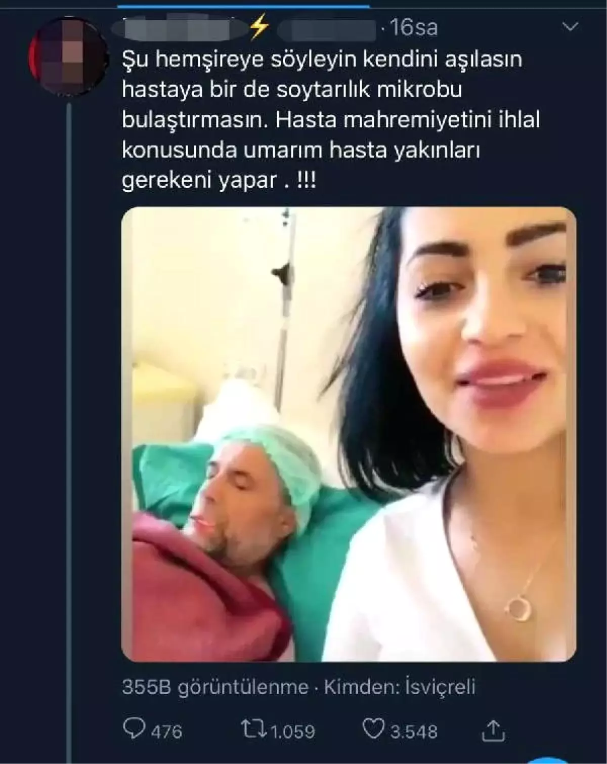 Ameliyat olan babası ile video çekti, başına gelmeyen kalmadı