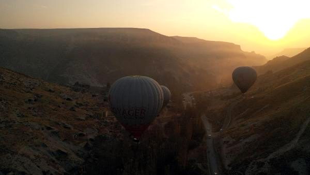 Kayseri\'de ilk kez sıcak hava balonu havalandı
