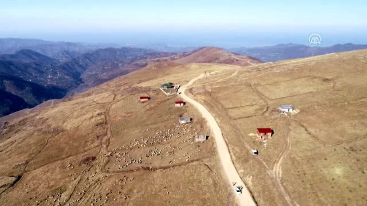 Tarihi Sürmene-Bayburt kervan yolunda sonbahar güzelliği