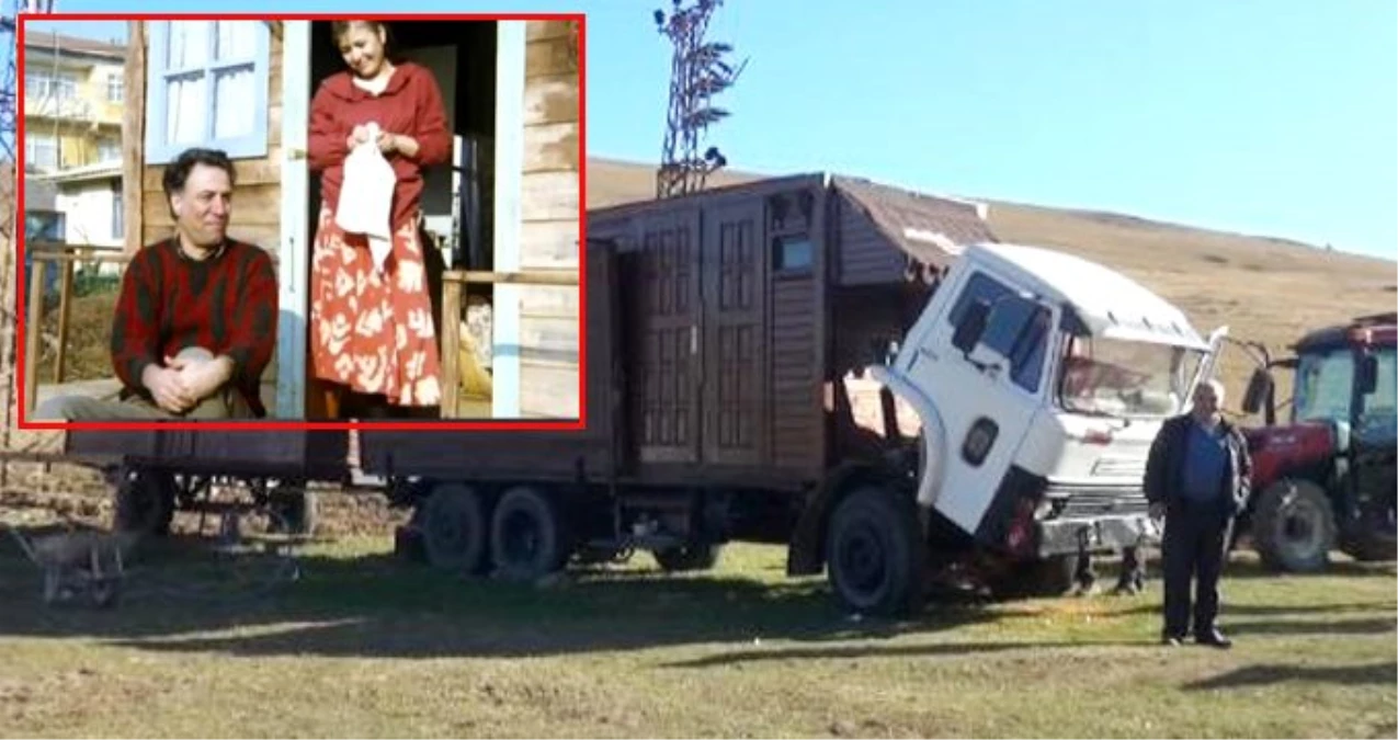 Yıkım endişesi saran vatandaştan Kemal Sunal taktiği çözüm: Evini kamyon kasasına monte etti