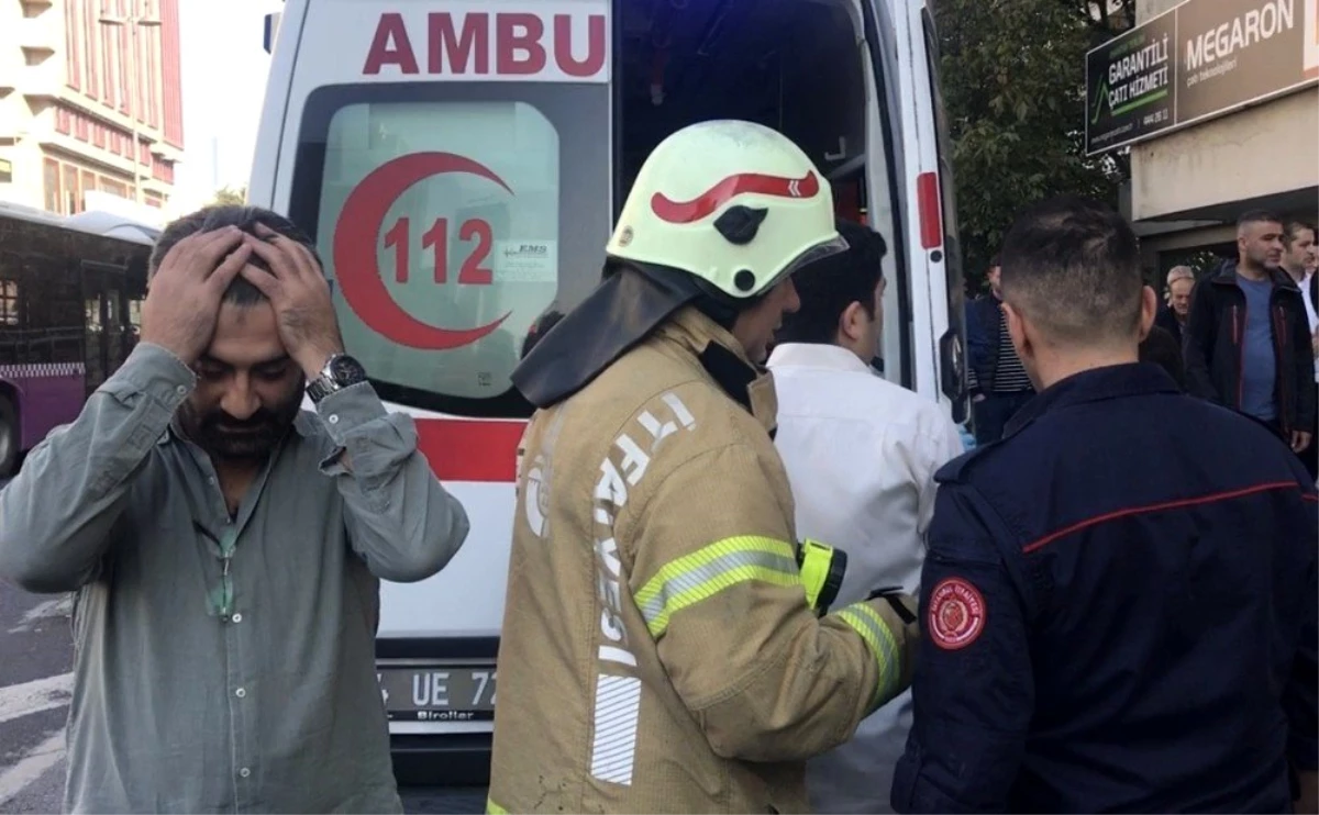 (Özel) Bastığı cam kırılınca 4. kattan düşen iş adamı yaralandı