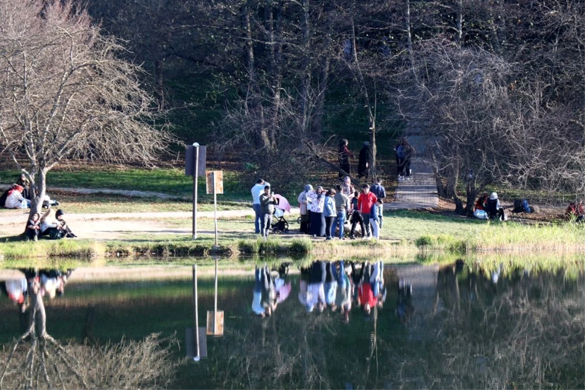 Gölcük Tabiat Parkı ara tatil nedeniyle doldu taştı