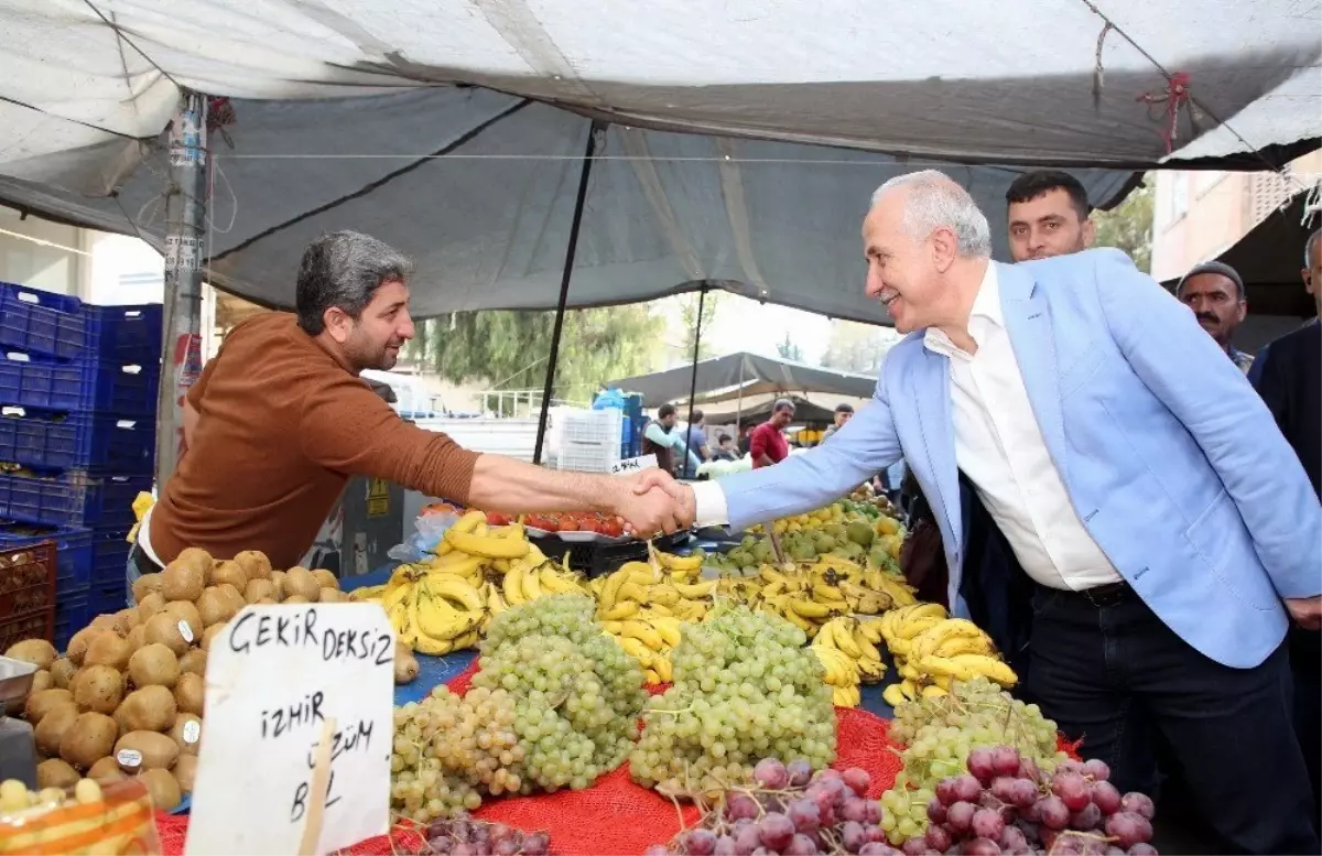 Gültak, pazarcı esnafını ve vatandaşları dinledi