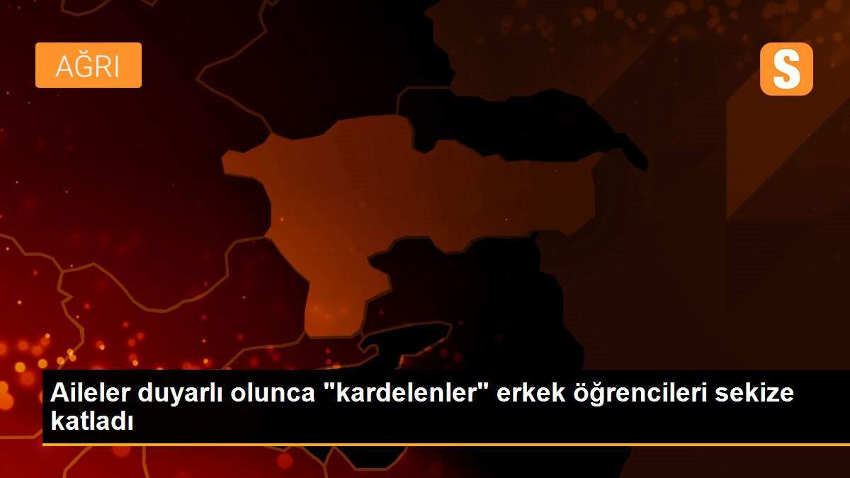 Aileler duyarlı olunca "kardelenler" erkek öğrencileri sekize katladı
